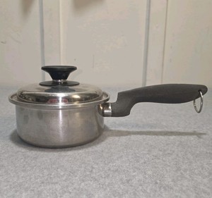 Vintage Permanent Sauce Pan & Lid 6.5” Multi-Core 5-Ply Stainless Steel READ