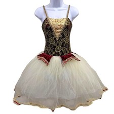 Revolution Dancewear Small Adult Ballet Pointe Tutu Costume RC17019 Burgundy