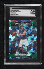 2024 Panini Prizm Fireworks Green Ice Prizm Caleb Williams #25 SGC 8 15ik