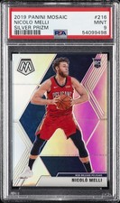 2019 PANINI MOSAIC SILVER PRIZM #216 NICOLO MELLI PSA 9
