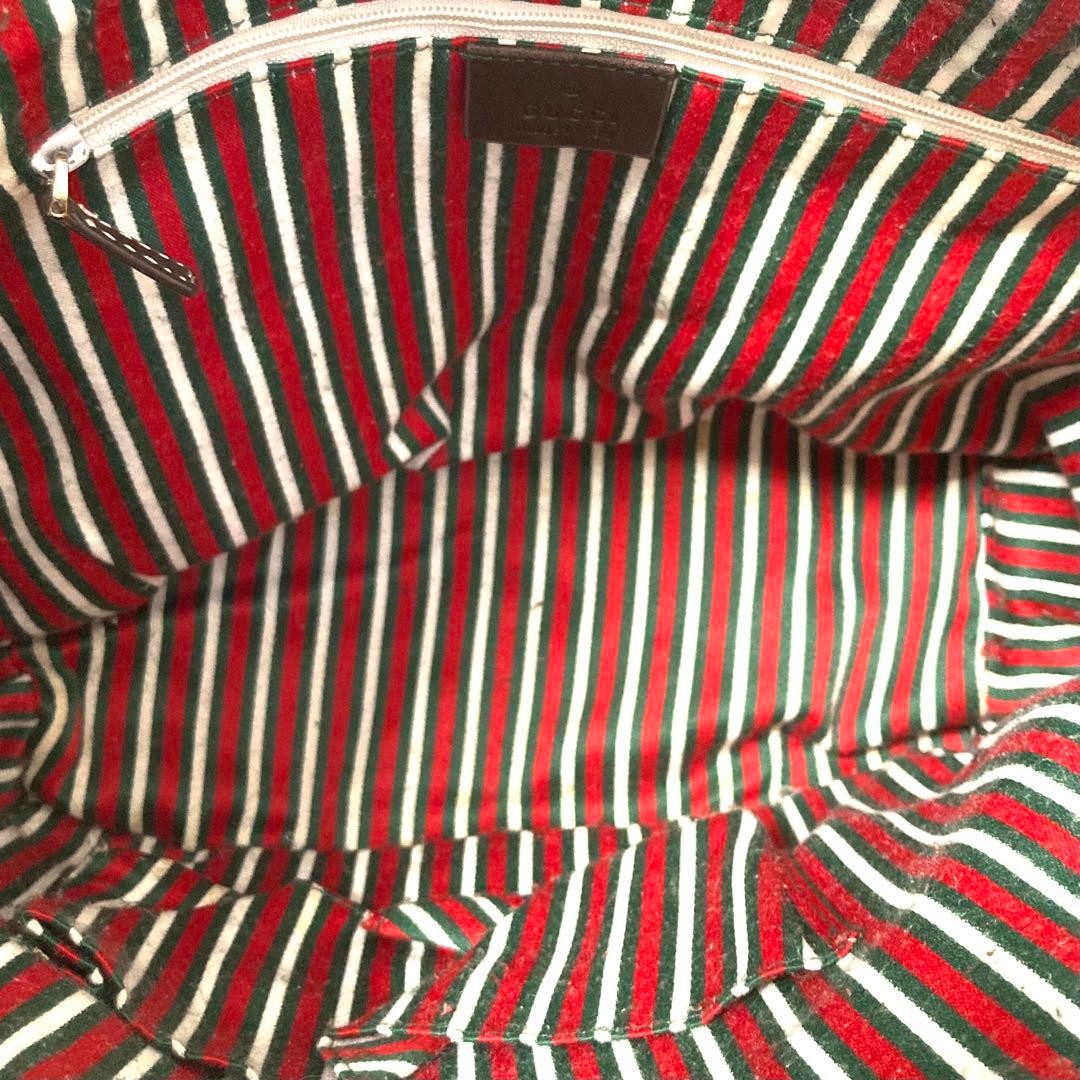 GUCCI GG Leather Tote Shoulder Bag 169946 Brown with Gold Hardware From Japan thumbnail 14