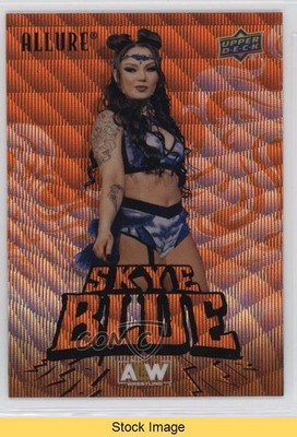 2024 Upper Deck Allure AEW Orange Slice Skye Blue #77 READ 1u6