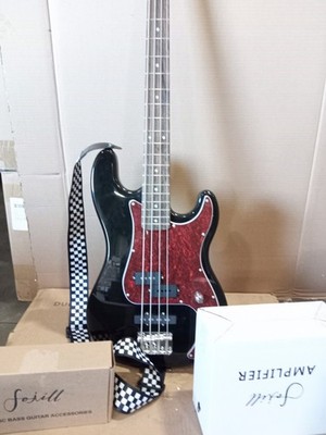 Open Box ST Full Size Electric Bass Guitar Beginner Starter Starter Set amp