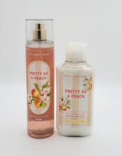 Bath  Body Works Pretty as Peach Fragrance Body Mist  Body Lotion Set of 2