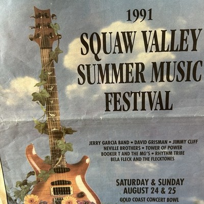 Squaw Valley Summer Music Festival 1991 Program Bill Graham Jerry Garcia RWP2 VP