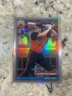 #ad 2026 Topps Chrome Kyle Teel #91CB 29 1990 Topps RC $2.00