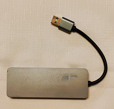 USB 3.0 Type-A to HDMI Adapter Hub w/ 2x USB-A  SD/MicroSD, Silver/Black