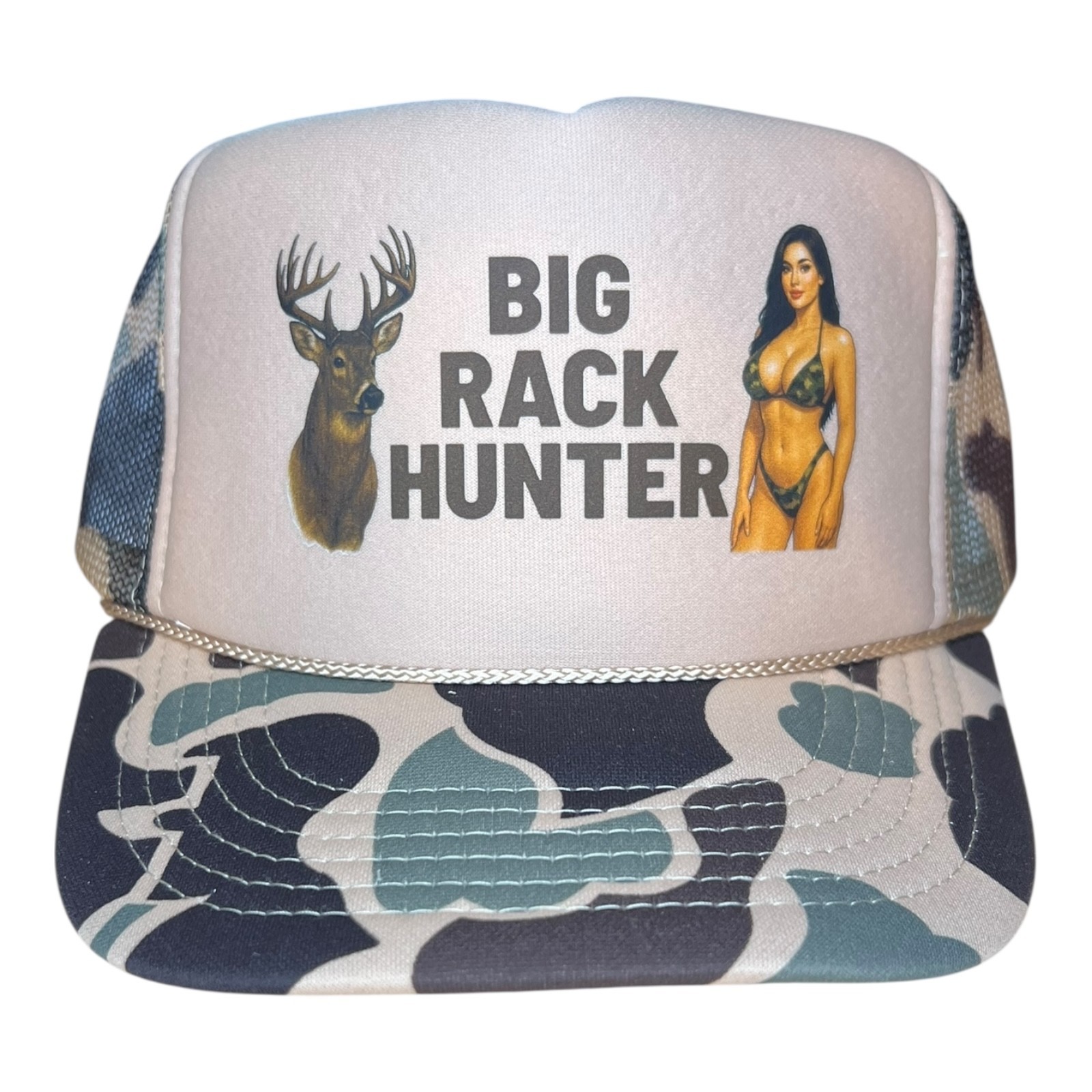 Big Rack Hunter Hat Funny Big Boobs Snapback Camouflage Gift
