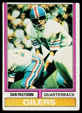 Dan Pastorini, 1974 Topps, #475, Houston Oilers,