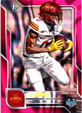 2025 Bowman University Chrome #123 Chase Sowell Pink Lava Refractor