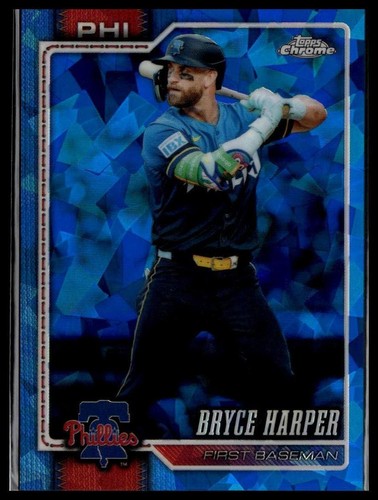 2026 Topps Chrome Sapphire Bryce Harper [Black] #244 card
