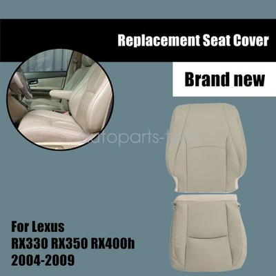 2PCS Replacement Seat Cover For 2004-2009 Lexus RX330 Driver Bottom & Top Tan