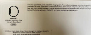 Apple Watch Series 7 - Midnight Aluminum 45mm - GPS - Sport Band - SHIPS 10/15