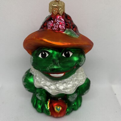 Christopher Radko Frog Ornament Lilly Mae 2000