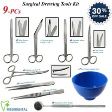 Chirurgical Opération Ciseaux & Habillement Instruments Kit Alginate Bol Neuf CE