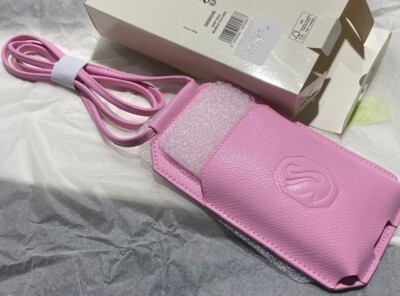 SWAROVSKI CRYSTAL PINK MOBILE PHONE HOLDER 5690046.NEW IN BOX.