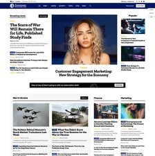 Downtown Magazine Website Design with Free VPS Web Hosting and Installation