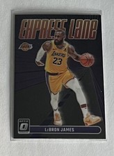 LeBron James -2023-24 Optic Basketball - Express Lane Purple Prizm - #9 - Lakers