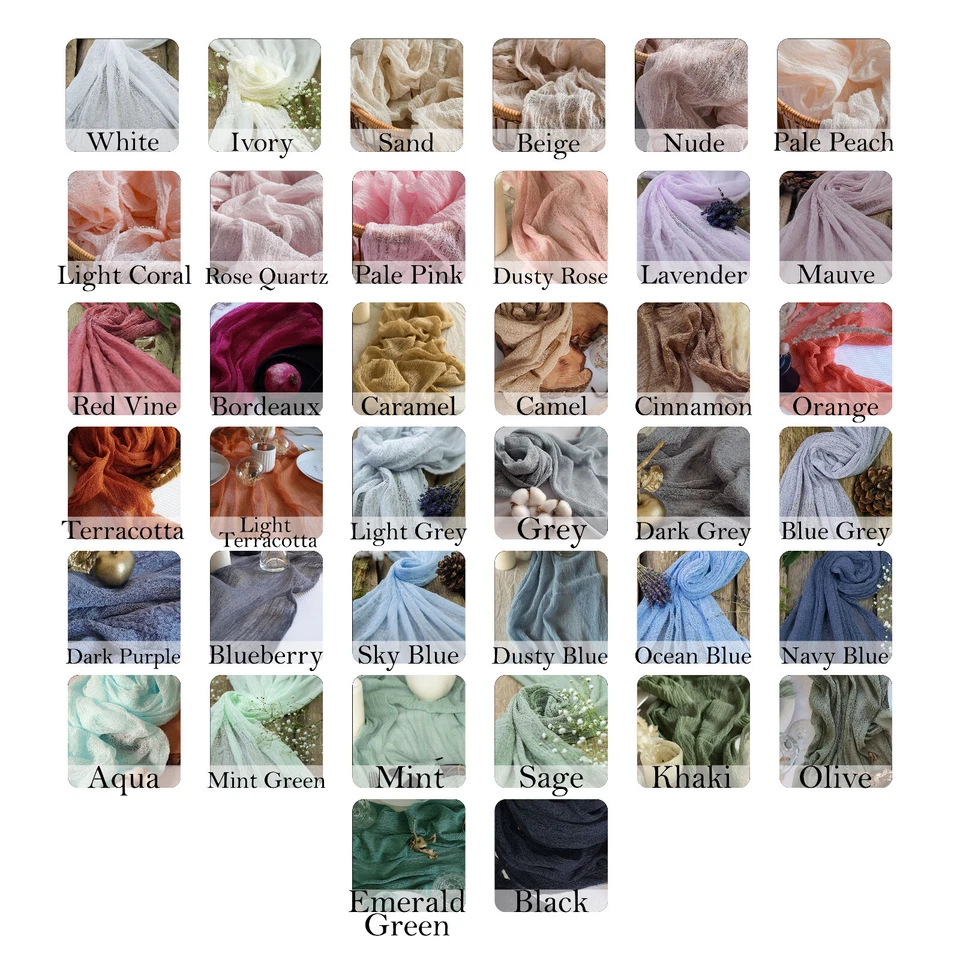 Mantel de queso salvia corredor de mesa a granel - gasa paño de queso para decoración de boda rústica Foto 3 de 3