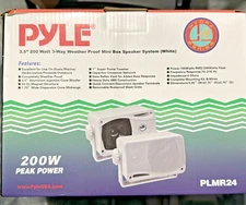 Pyle 3-way Mini Box Speaker System, Black