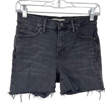 Madewell 9" High Riser Skinny Skinny Cut Off Denim Shorts Women's 26 3.5" Inseam