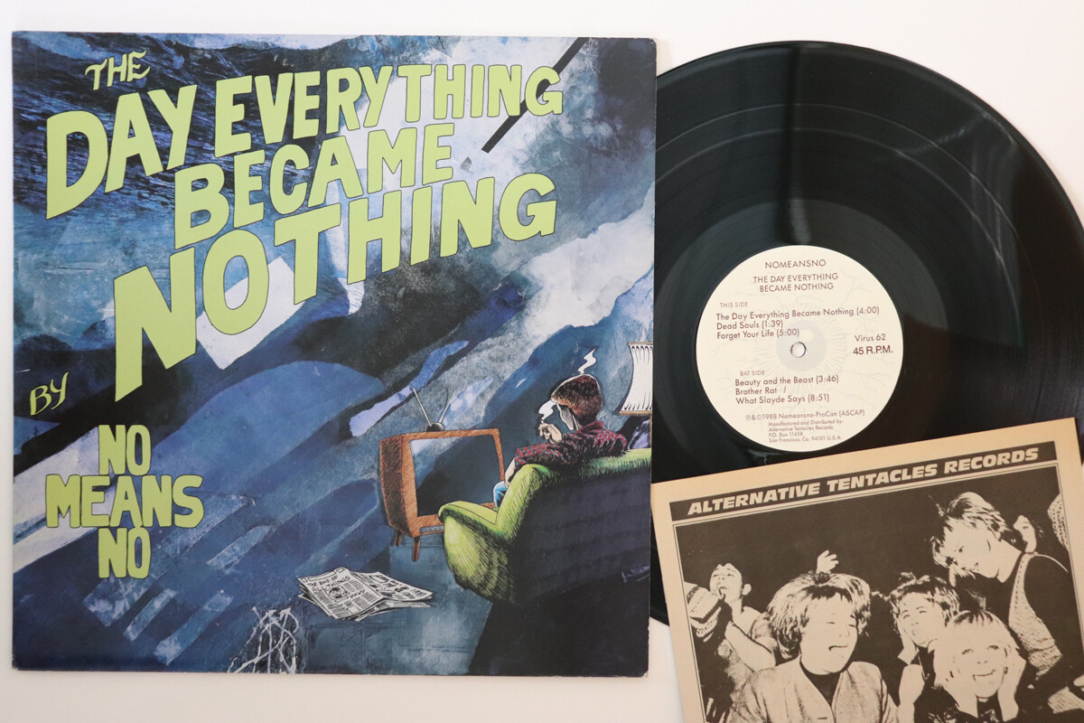 米LP Nomeansno The Day Everything Became Nothing VIRUS62 ALTERNATIVE TENTACLES /00260 LP Nomeansno The Day Everything Became VIRUS62 ALTERNATIVE