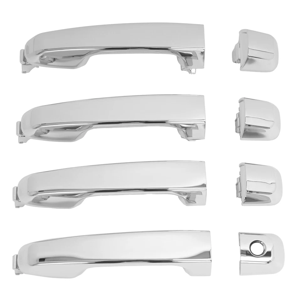 Manija de puerta exterior cromada izquierda+derecha delantera trasera para Toyota 4Runner 2009-2018 2010 Foto 2 de 4