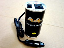 120 Watt Power Inverter, Can Size, 12V DC - 110/120V AC-60Hz