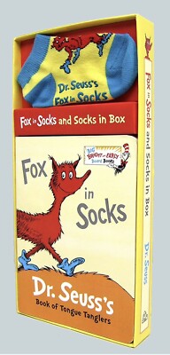 Fox in Socks & Socks in Box Gift Set Dr. Seuss Hardcover Baby/Toddler 12-36 mos