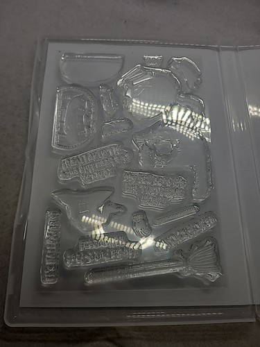 CLEVER CATS Stamp Set Stampin Up Kitty Halloween Crazy Cat Broom Nine Lives - Picture 6 of 23
