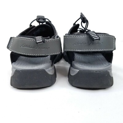 Eddie Bauer Sandals Mens 10m Leather Gray Cinch Eddie Bauer Sandals Mens 10m Leather Gray Cinch Cord Stewart  main image 2