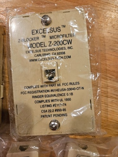 Excelsus Z-Blocker Microfilters Model Z-200CW and Z-200SM DSL Filters lot - 第 2/9 張圖片