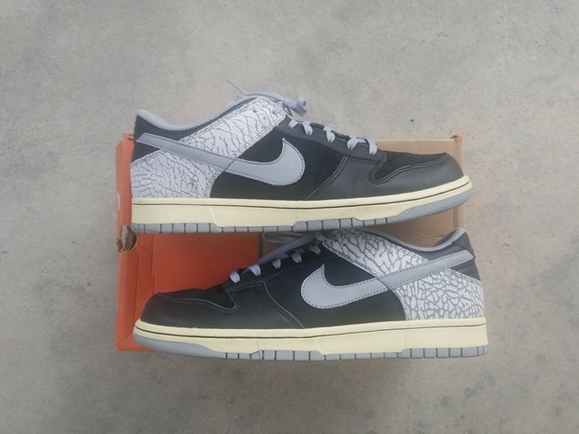 nike sb dunk low black cement