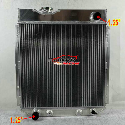 3 ROW ALUMINUM RADIATOR For 1960-1966 FORD MUSTANG FALCON COMET 6CYL 1.25  Pipe