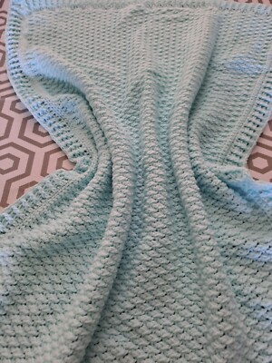 New handmade crochet baby blanket, 30 x 40