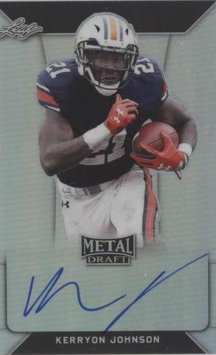 2018 Leaf Metal Draft Kerryon Johnson #BA-KJ1 - 1 of 2