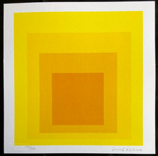 Josef Albers Lithograph COA Original Signed Op Numbered _Piet Mondrian