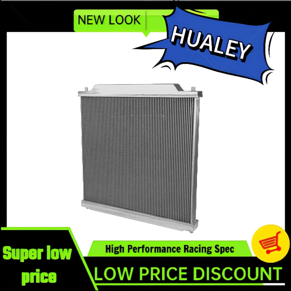 Radiador de aluminio de 2 filas para Ford Excursion F250 F350 F450 F550 Ford 1999-2005 Foto 4 de 4