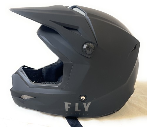 Fly Racing Kinetic Solid Men's Motocross Helmet, Matte Black, Size XL, F73-3471X - Picture 2 of 5
