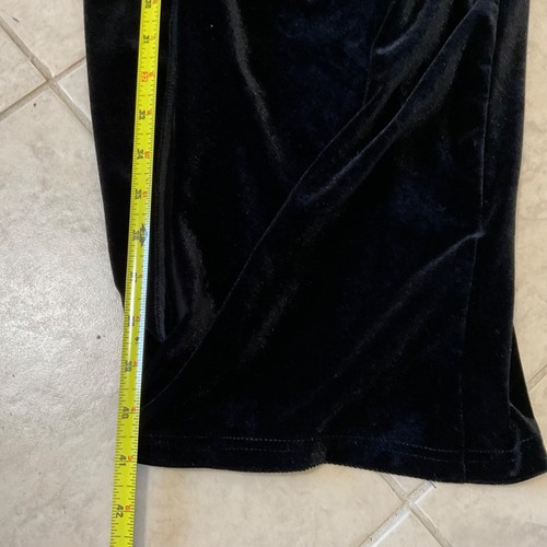 Women's Velour Bodycon Thigh Slit knot Evening Midi Club Revenge Dress Vampire - 第 6/14 張圖片