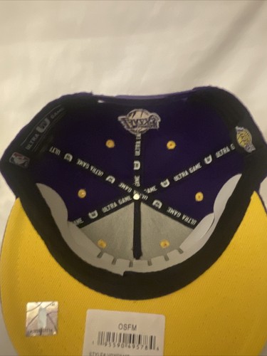 NBA ultra game Lakers hat purple Yellow Undervisor SnapBack - Picture 3 of 4