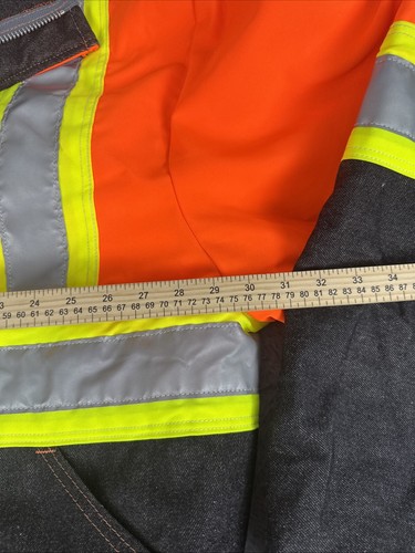 Safetyline ANSI 107-2004 class 2 level 2 3M reflective jacket high vis Size 4X - Picture 4 of 10