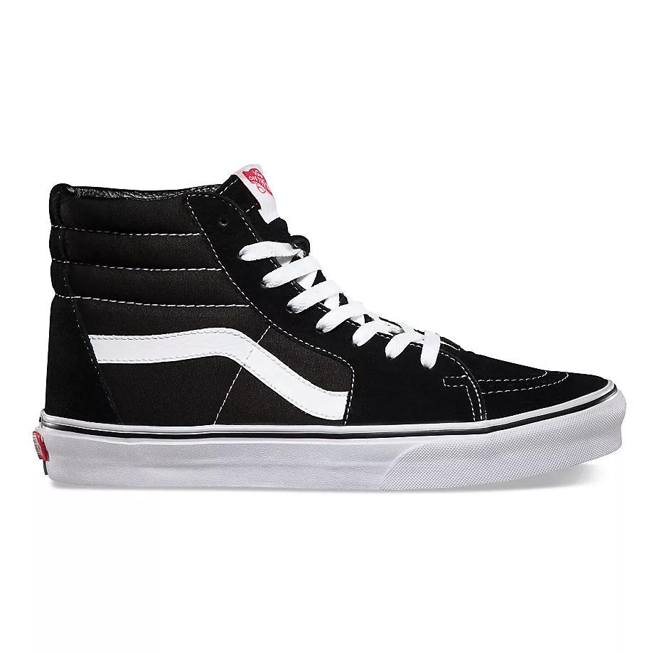 Vans Authentic Sk8 Hi Suede Black White Classic Era Old Skool Mens Womens