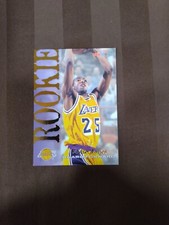 1994-95 NBA Hoops #339 Eddie Jones Rookie RC Los Angeles Lakers basketball card. rookie card picture