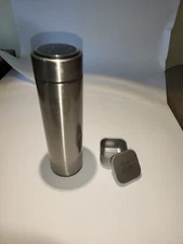 Drink & Coffee Smart Cup Thermos with Built-In Thermometer & Tea Tin Combo