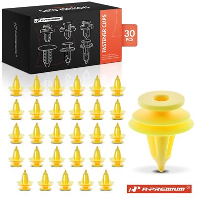 A-Premium 30Pcs Nylon Truck Trim Panel Retainer Clips Triple Head for Jeep Dodge