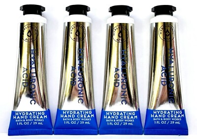  Bath & Body Works Hyaluronic Acid Hydrating Hand Cream 1 oz. Lot of 4 