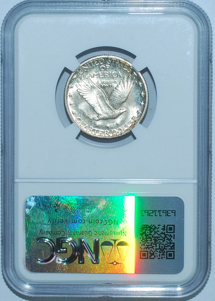 1929 S NGC MS67 Standing Liberty Quarter - Image 2 of 2