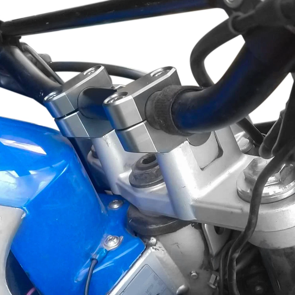 Handlebar Risers 7/8" Bars, 26mm / 1" Height Clamp for SUZUKI DR650S 2015-2024 - Image 2 of 4