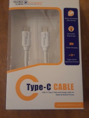 2 pcs USB C to USB C Cable Male to Male 3A PD Fast Charging Data Cable, US SHIP